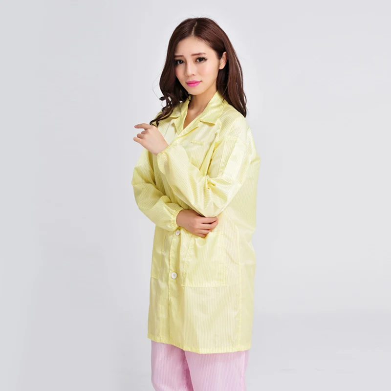 বিরোধী স্ট্যাটিক Coveralls পরিষ্কার কাপড়